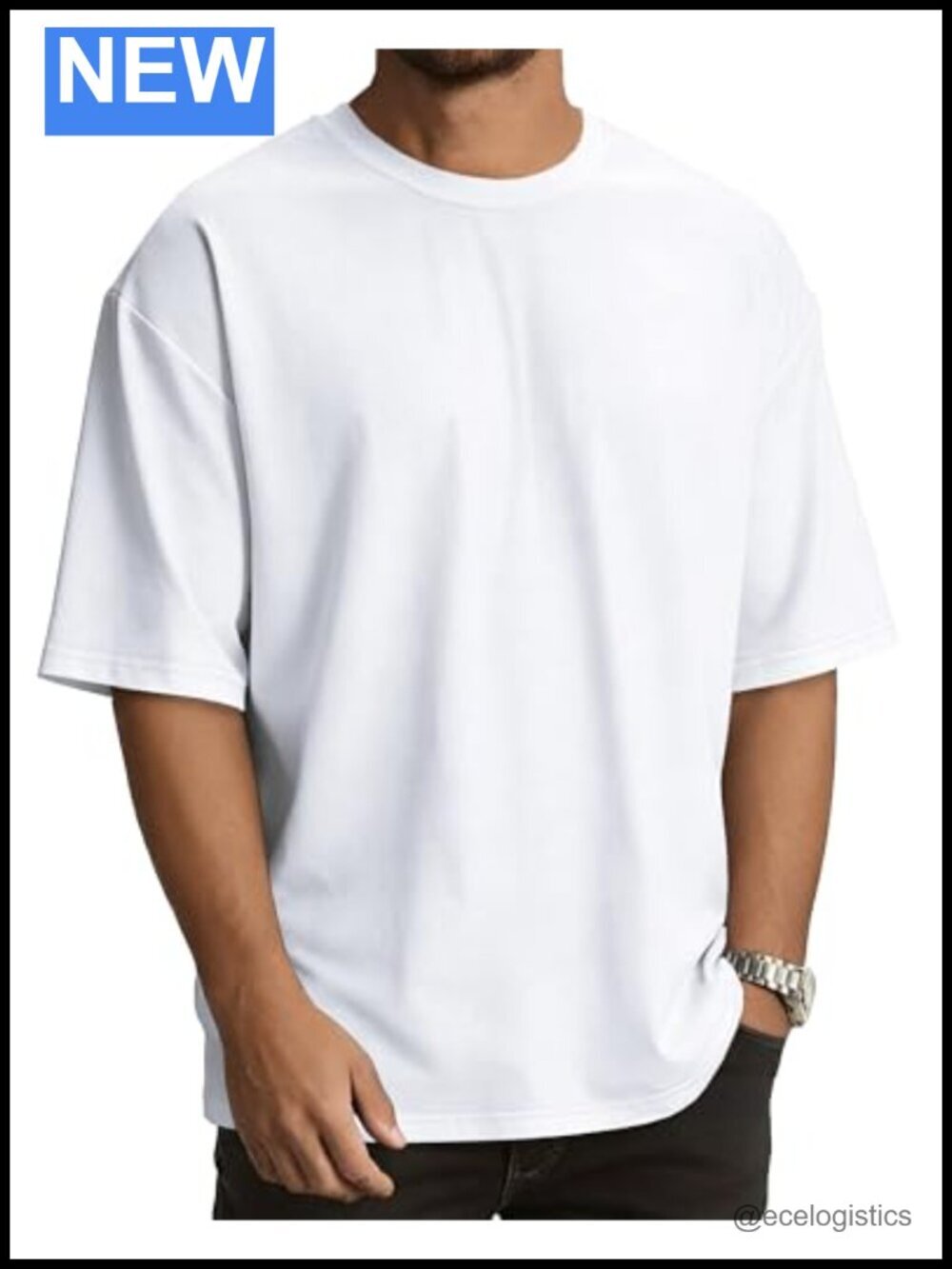 Oversized Men's Graphic Tee Short Sleeve Loose Fit Crewneck T-Shirt